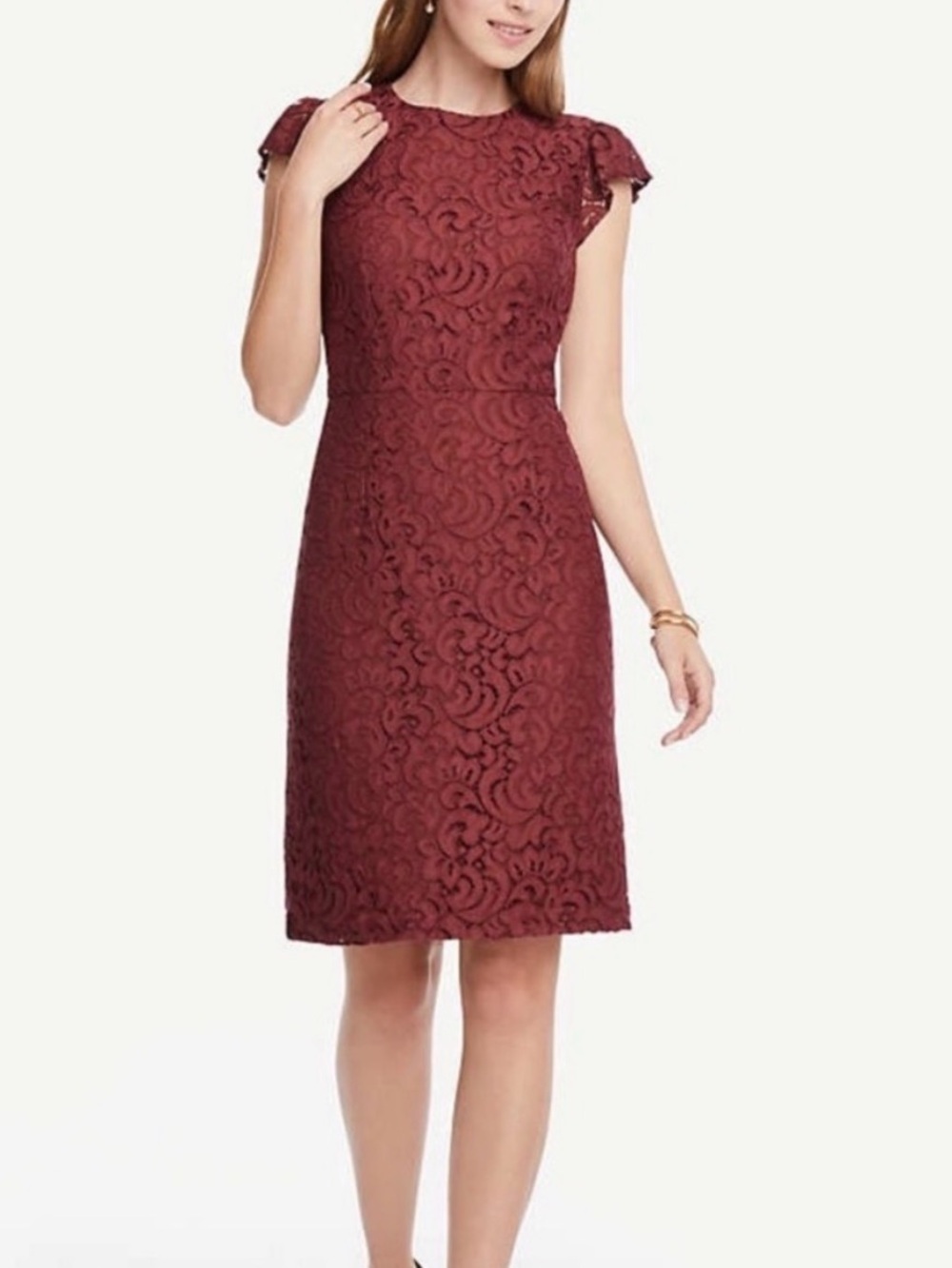 Ann Taylor Lace Midi Dress